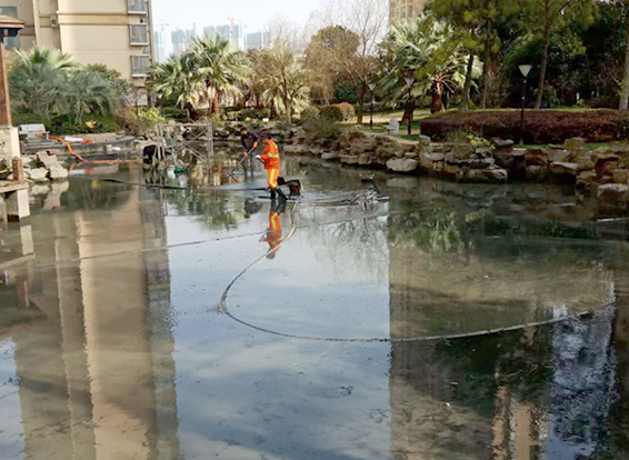 漾濞景观池淤泥清理